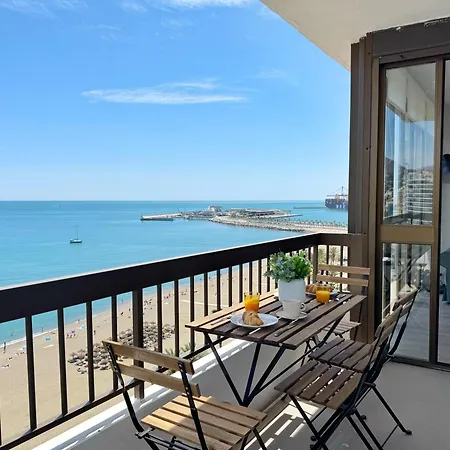 Malagueta Premium Con Terraza Y Vistas Al Mar アパート マラガ